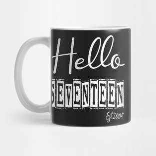 Hello Seventeen Est.2004 17th Funny Birthday Mug